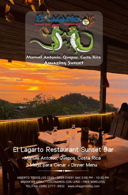Reservation Form El Lagarto Manuel Antonio